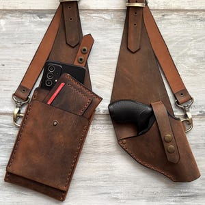 Leather Shoulder Holster For Smith Wesson J Frame 38 Special Model 442, 642, 432, 638, 640, 43c, 637, Ruger LCR, Holster for Revolver