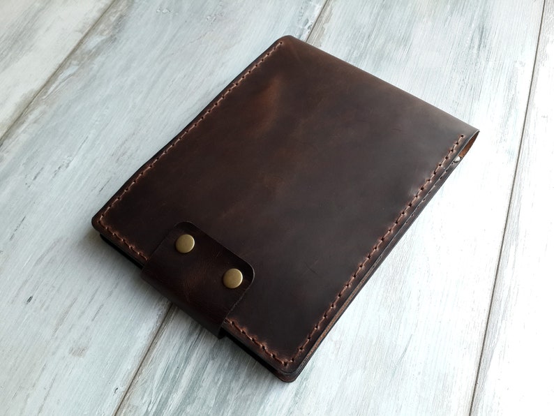 Leather A5 Sketchbook Cover Leather Drawing Book Cover Leather Refillable Sketchbook leather Notebook Cover Journal Case image 5