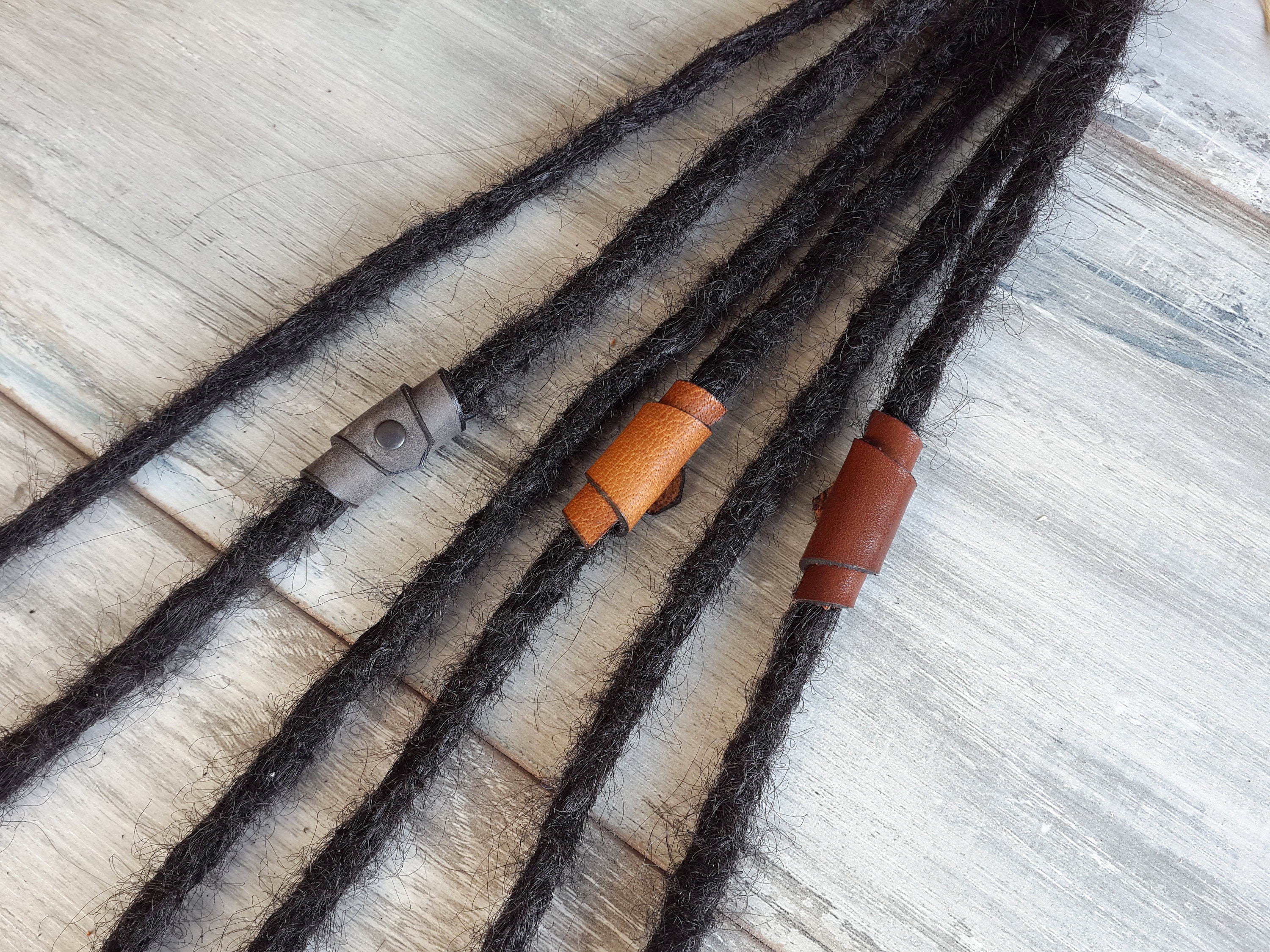 3 PCS Leather Dreadlock Bead Dreadbead Dreadlock Accessory - Etsy