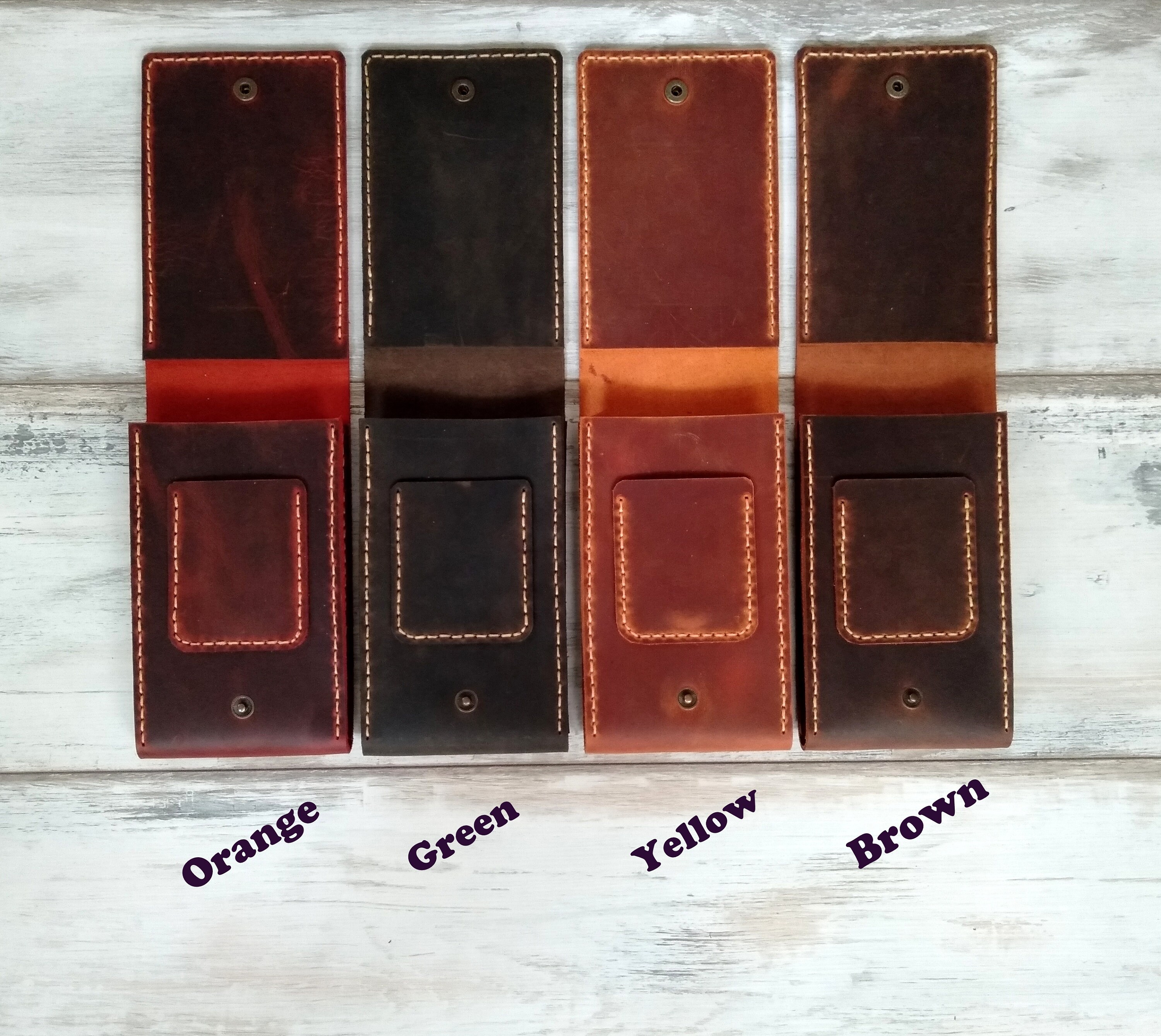 Leather Cigar Cases - Genuine Top Grain Leathers