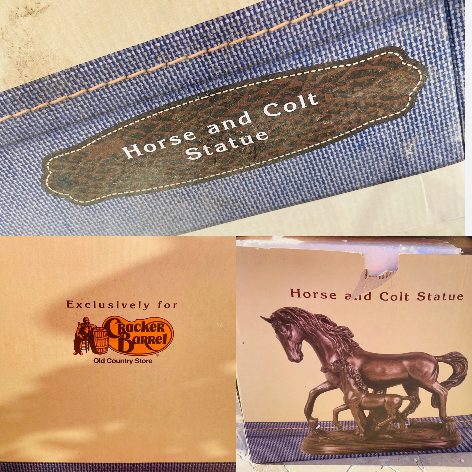 Bronze Tone Horses Cracker Barrel Old Country Store Horse and Etsy