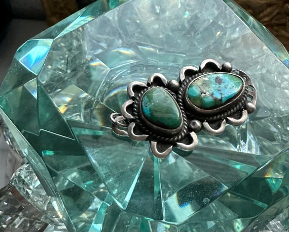 Sterling Silver 925 Turquoise Blue Gem Stone Nati… - image 3