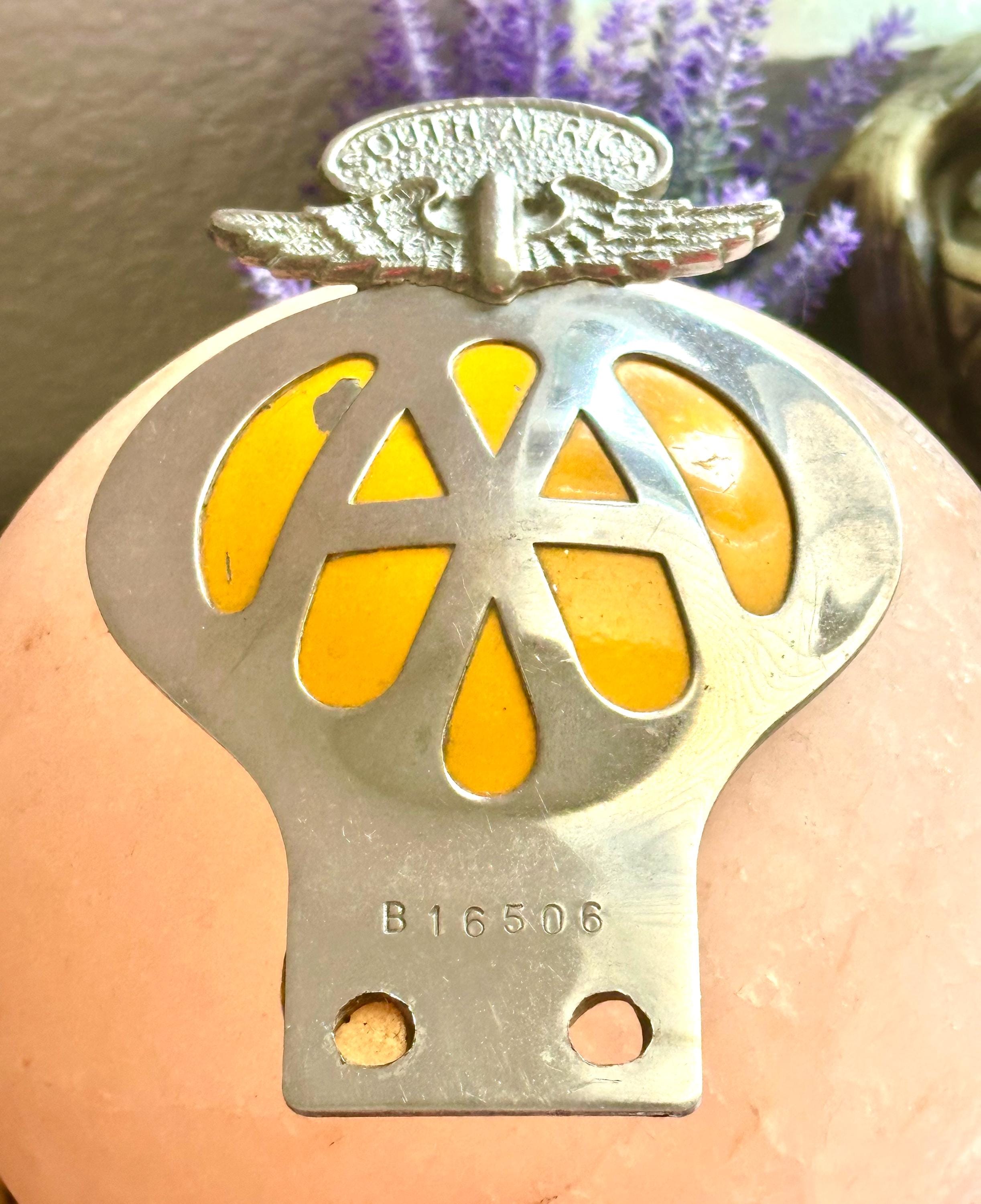 1960 年代の AA カーバッジ + キー、キーリング Aa car badge - Etsy 日本