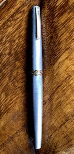 Vintage Signed 14k 585 Sheaffer USA Fountain Pen W Silver Brush Finish - Etsy UK Vintage Signed 14k 585 Sheaffer USA Fountain Pen W Silver Brush Finish - Etsy UK