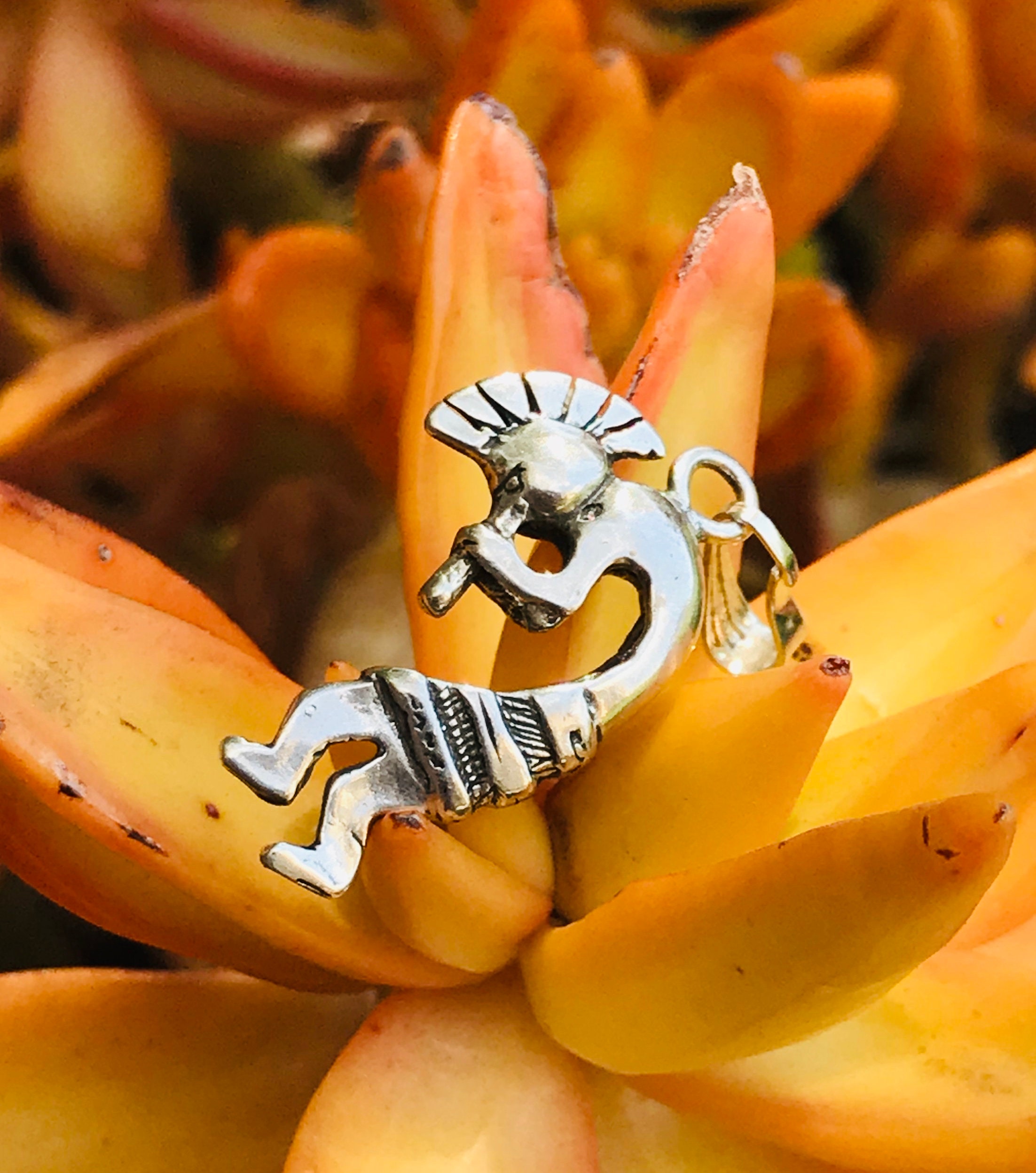 Vintage 925 Sterling Silver Kokopelli Fertility Deity Flute Etsy