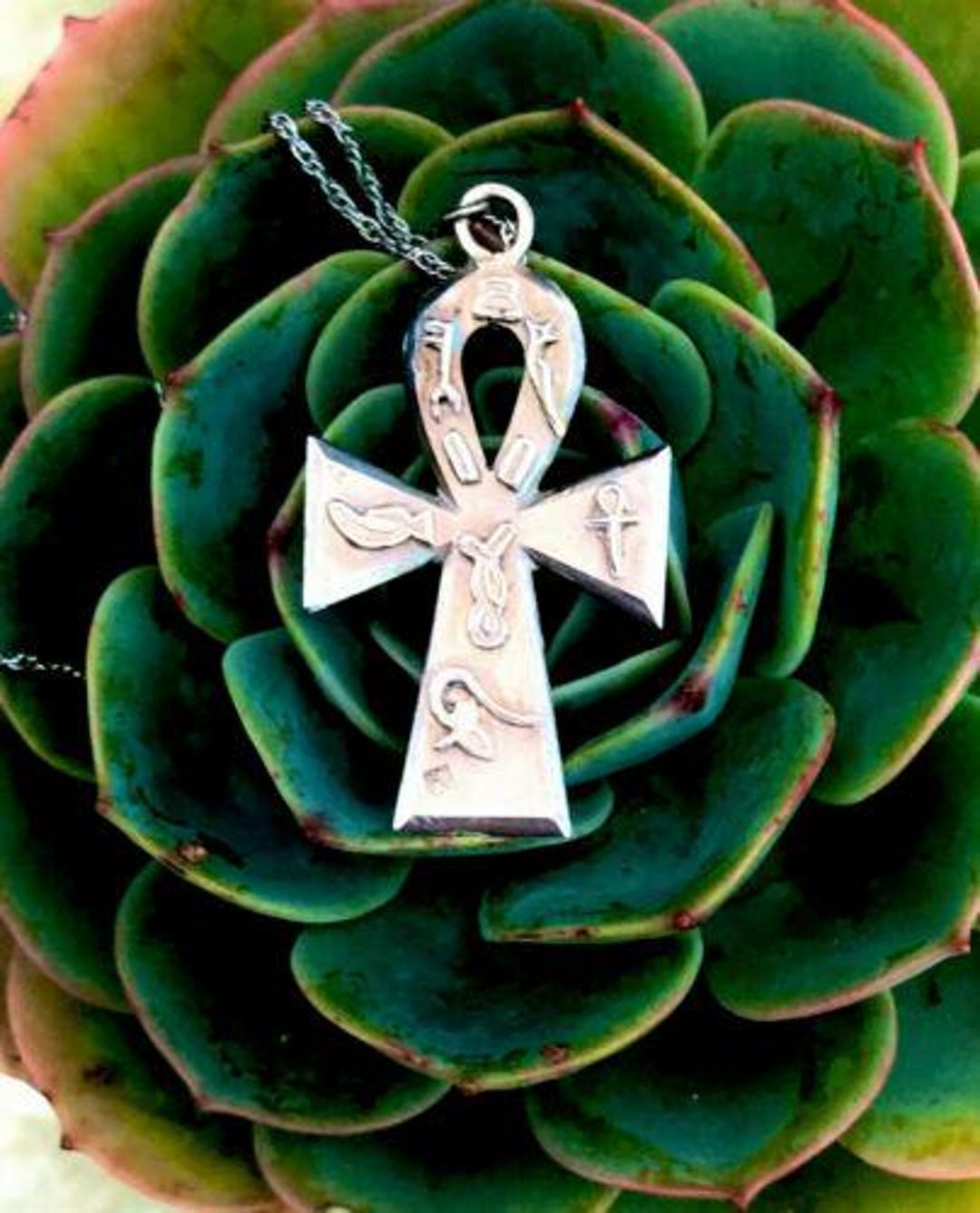 Ciondolo a forma di croce egizia Ankh, simbolo della vita, colore
