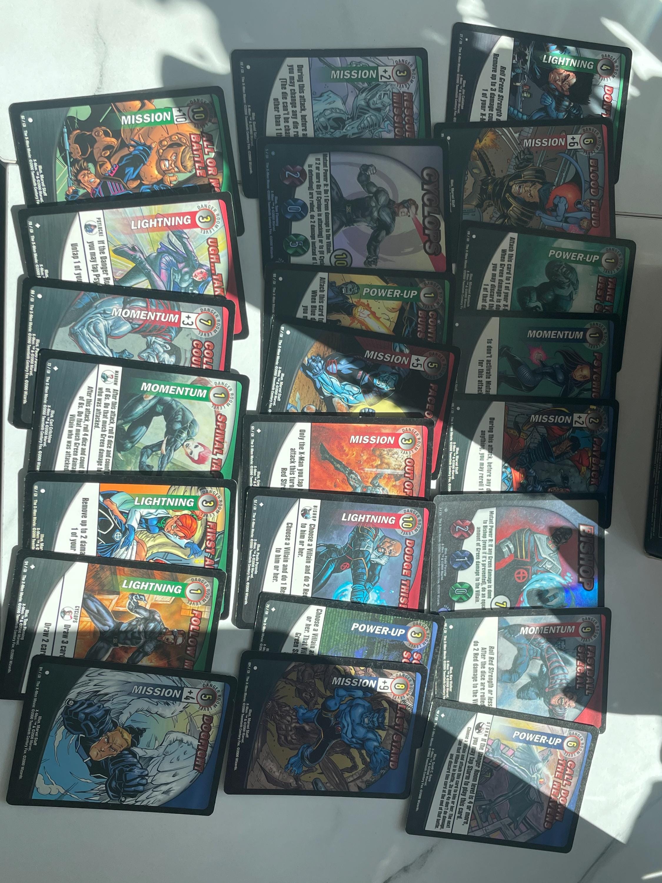 Marvel X-men Wizards 2000 TCG Booster Box 25 New Sealed Packs & 23