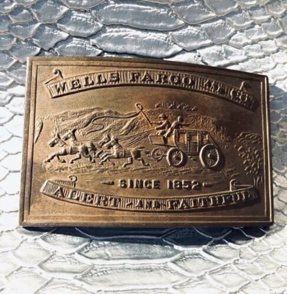 wells fargo belt buckle 1852