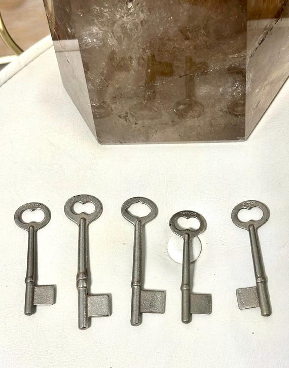 Vintage Antique Original Uncut Skeleton Key Taylor Germany Lot of