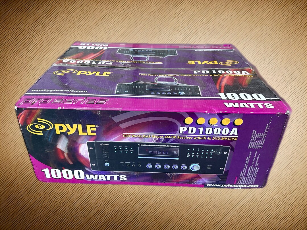 Pyle Home 4 Channel Pre Amplifier Receiver 1000 Watt Home Theater