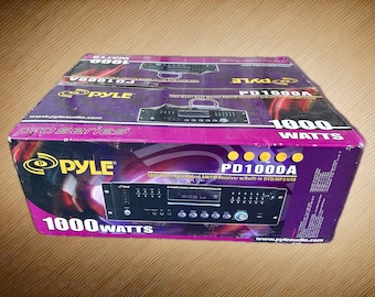 Pyle Home 4 Channel Pre Amplifier Receiver 1000 Watt  Home Theater-Stereo Audio/Video System, CD/DVD Player, Am/Fm Radio, Mp3/Usb PD1000A