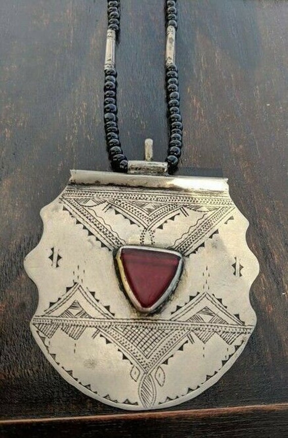 Vintage Handmade Geometric Tribal Sterling Silver 