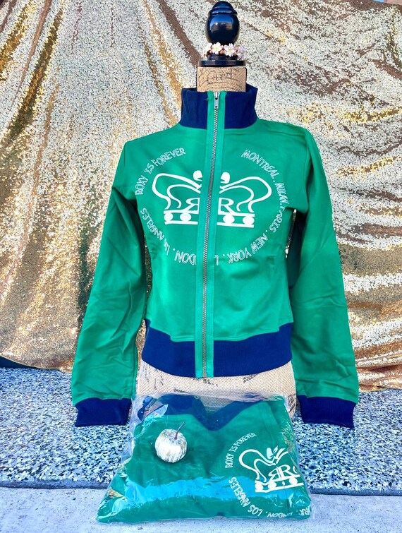 Nuovo Roxy is Forever Ladies Green Tuta abbinata S M L Pantaloni