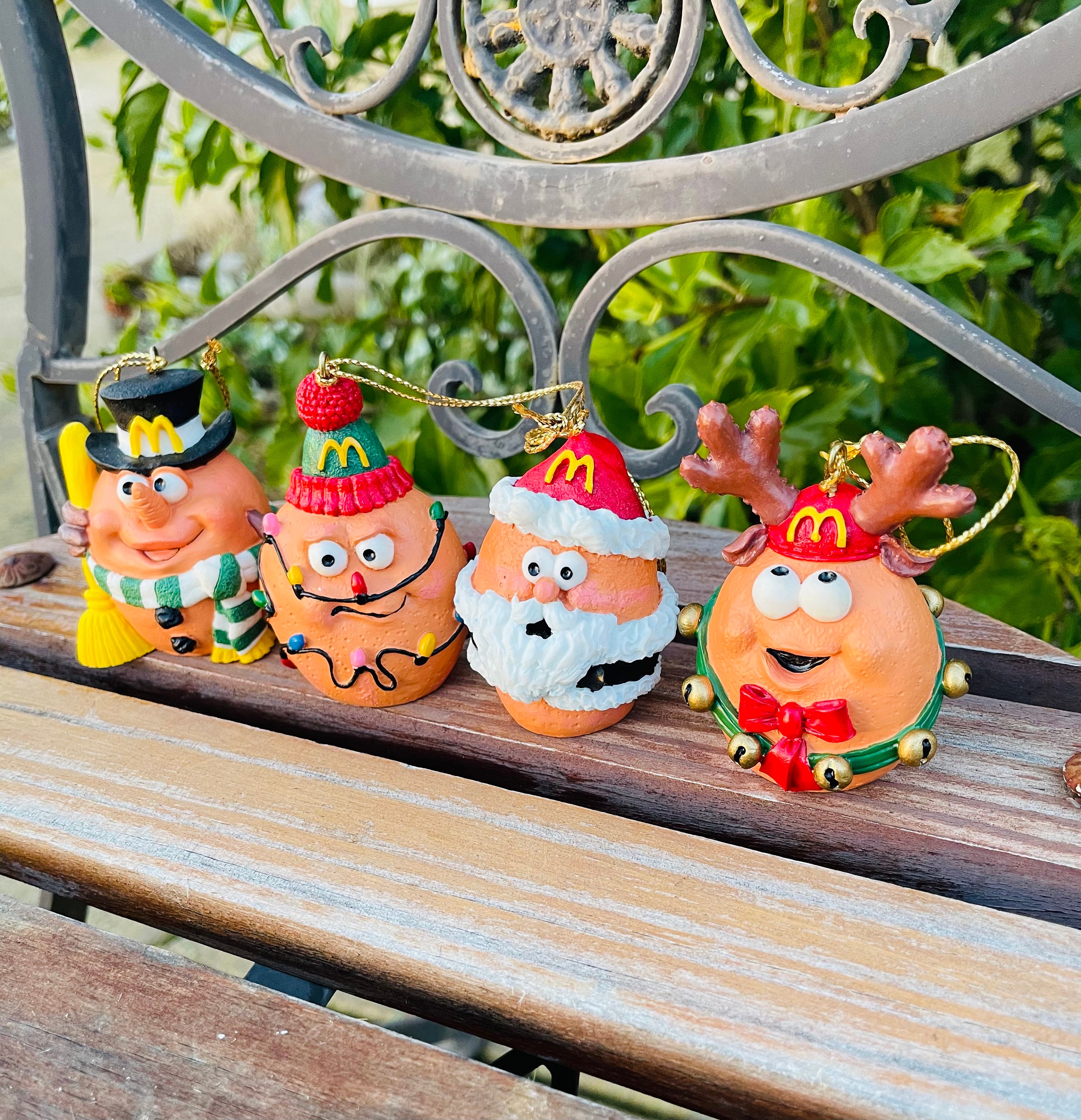 Merry Mcnuggets McDonalds Santas Coming Christmas Ornaments w Etsy
