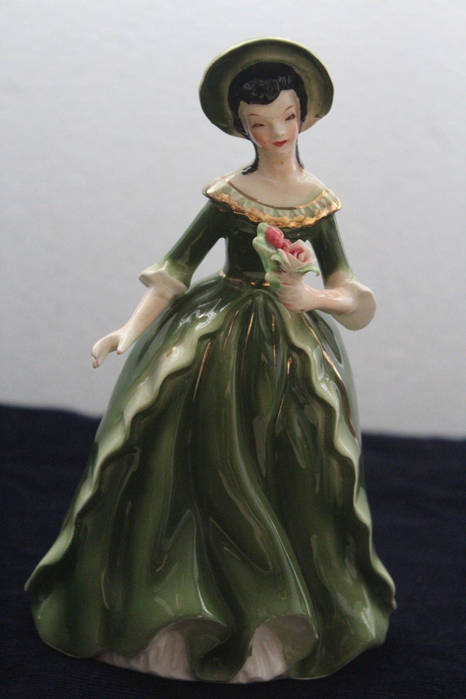 Vintage Napco Victorian Lady Figurine Collectible Marked Etsy