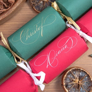 Personalised handwritten crackers kits/ Eco-friendly crackers / Christmas crackers image 1
