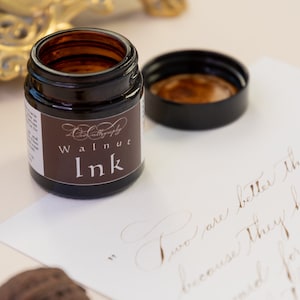 Handmade walnut ink