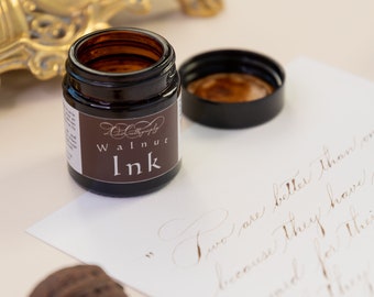 Handmade walnut ink