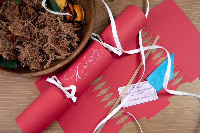 Personalised handwritten crackers kits/ Eco-friendly crackers / Christmas crackers image 3