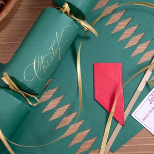 Personalised handwritten crackers kits/ Eco-friendly crackers / Christmas crackers image 2