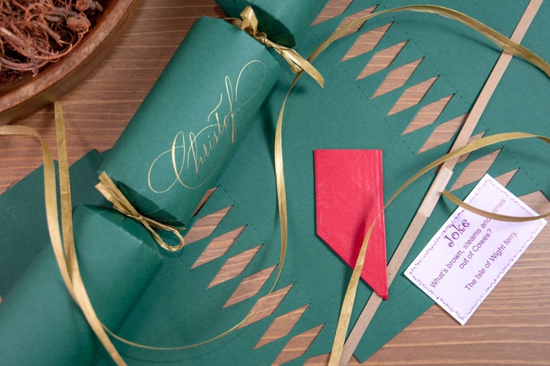 Personalised handwritten crackers kits/ Eco-friendly crackers / Christmas crackers image 2
