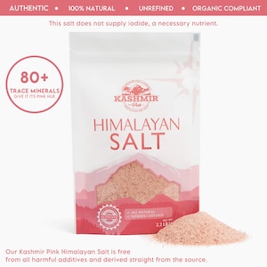 2.2 lb Himalayan Pink Salt X Fine  (0.3mm-0.5mm) | Free Shipping | 100% Pure, Kosher, Halal, Vegan, Non GMO, Cruelty Free Certified