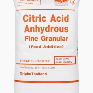 Citric Acid Anhydrous Pure Food Grade/USP Kosher - Fine Grain | FREE SHIPPING