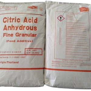 1 lb, 2 lb, 5 lb, 10 lb, 20 lb & 50Lb Bulk Citric Acid Anhydrous USP Kosher - Fine Grain | FREE SHIPPING