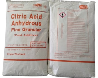 1 lb, 2 lb, 5 lb, 10 lb, 20 lb & 50Lb Bulk Citric Acid Anhydrous USP Kosher - Fine Grain | FREE SHIPPING