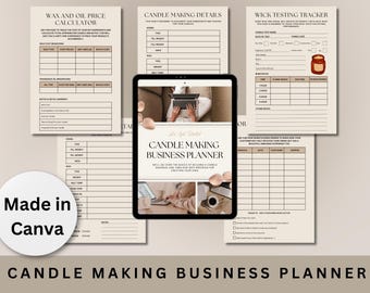 Kerze Business Planer | Start-up Workbook, Organizer (Digitaler Download)