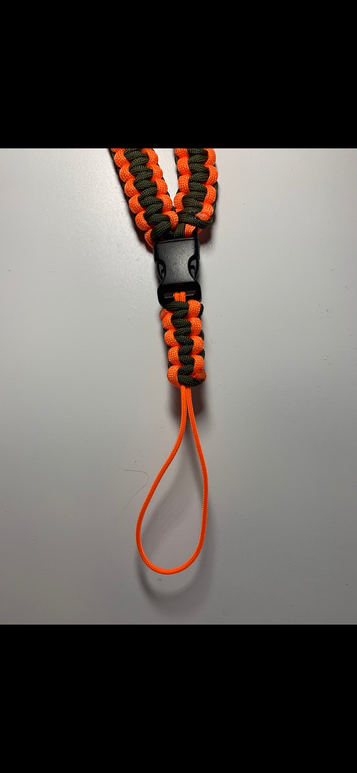 GPS personnalisé Paracord Neck Lanyard Vert olive Et Orange Etsy France
