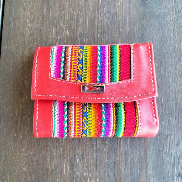 Peruvian Purse | Textile and Leather Purse | Small Wallet