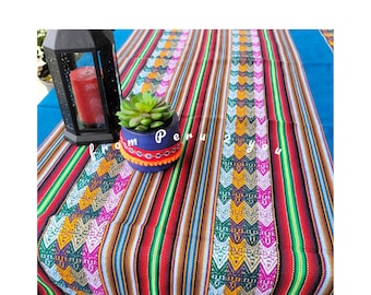 Peruvian Tablecloth | Andean Fabric | Woven Tablecloth | Manta Fabric Throw