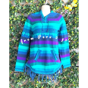 Alpaka Wollpullover | Wollpullover mit Kapuze | Pullover Made in Peru