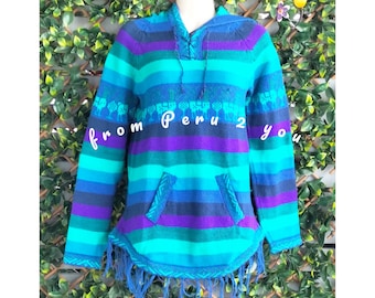 Alpaca Wool Jumper | Wool Sweater with Hood | Jumper Made in Peru