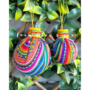 Christmas Ball Made From Peruvian Textile | Christmas Decorations
