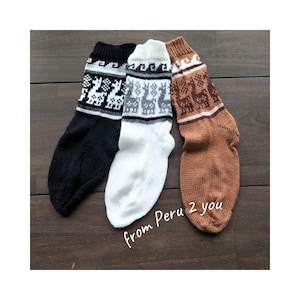 Alpaca Wool Socks | Ankle Wool Socks | Crew Socks | Peruvian Wool Socks