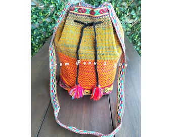 Bucket Bag | Peruvian Textile Handbag | Bag Made in Peru