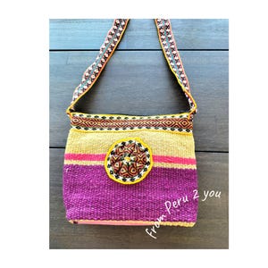 Hand Woven Handbag | Peruvian Handbag | Textile Bag | CrossBody Bag | Shoulder Handbag | Bag Made in Peru