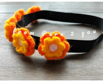Set of 3 Peruvian Headbands With Hand Embroidery and  display picture 1