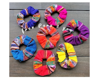 Hair Scrunchie | Hair Tie Made From Peruvian Manta