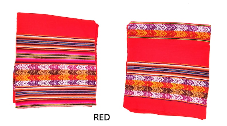 Orange Blanket Peruvian Manta Tablecloth Throw