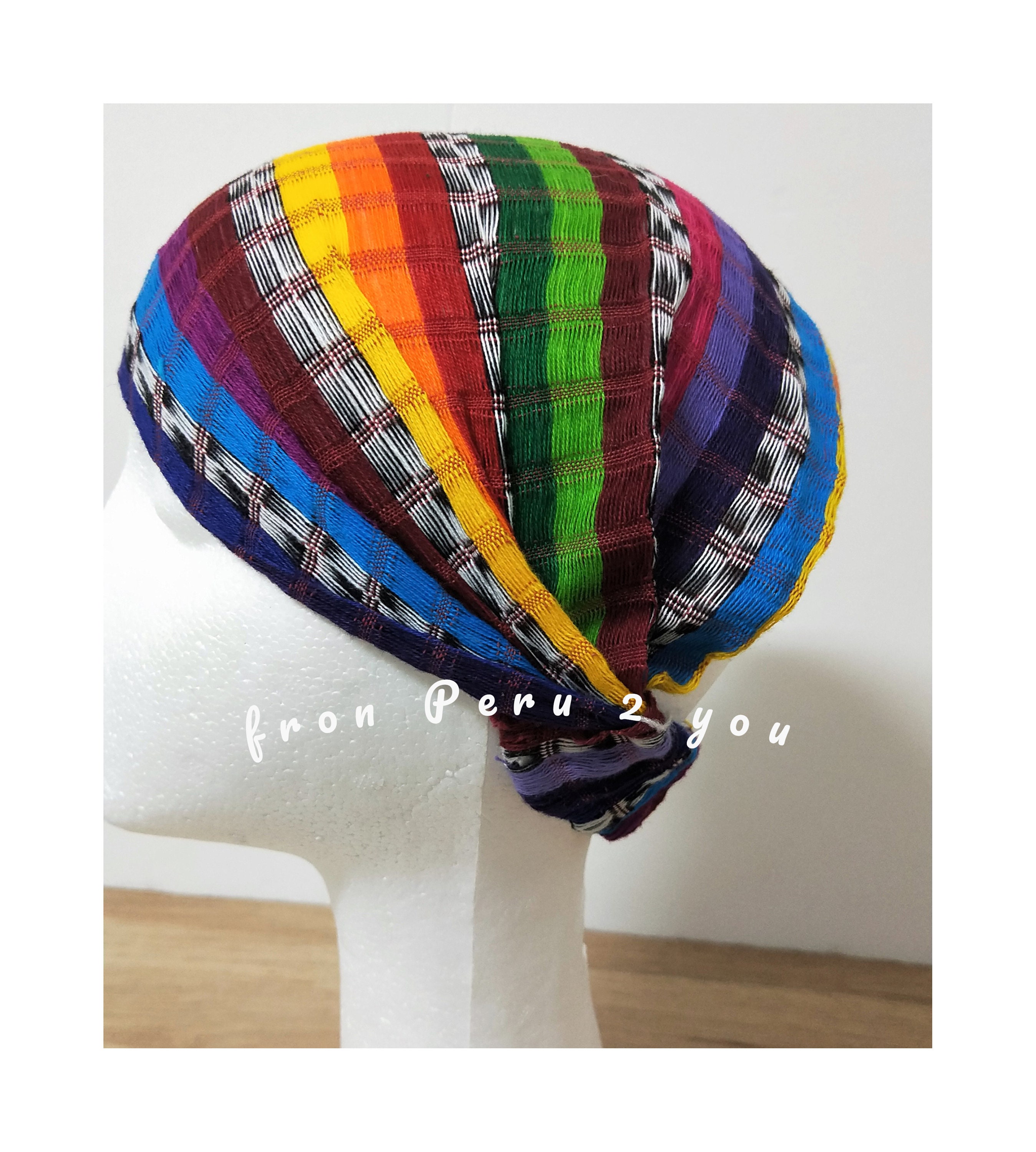 Gorrito turbante diadema multicolor