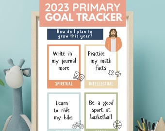 2023 New Testament LDS Primary Children & Youth Goal Tracking Sheets | Digital Download