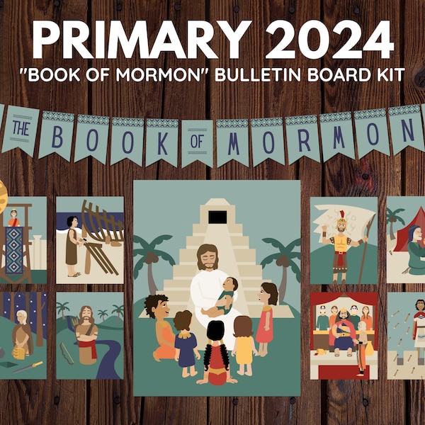 2024 LDS Primary Book of Mormon bulletin board kit | Digital Download