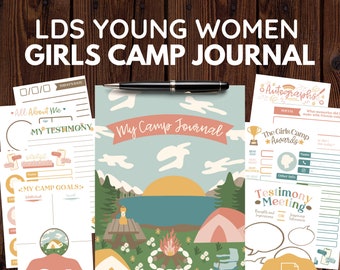 LDS Girls Camp Journal | Digital Download | Color or Black/White