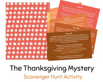 LDS Scavenger Hunt | The Thanksgiving Mystery | Gratitude Activity for Youth, YW or Primary