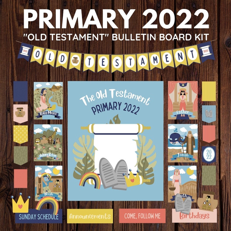 2022 LDS Primary Old Testament Bulletin Board Kit image 1