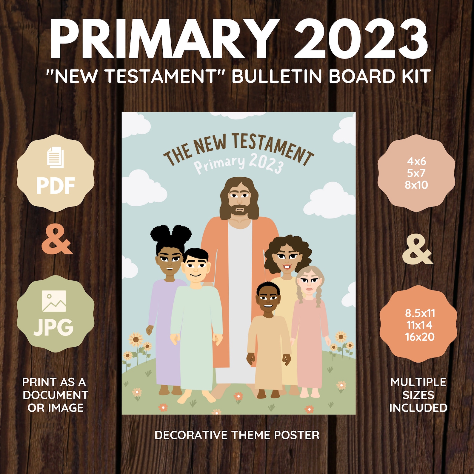 2023 LDS Primary New Testament Come Follow Me Bulletin Board Etsy