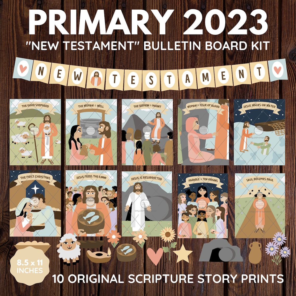 ULTIMATE 2023 Primary New Testament Bundle Bulletin Board Etsy